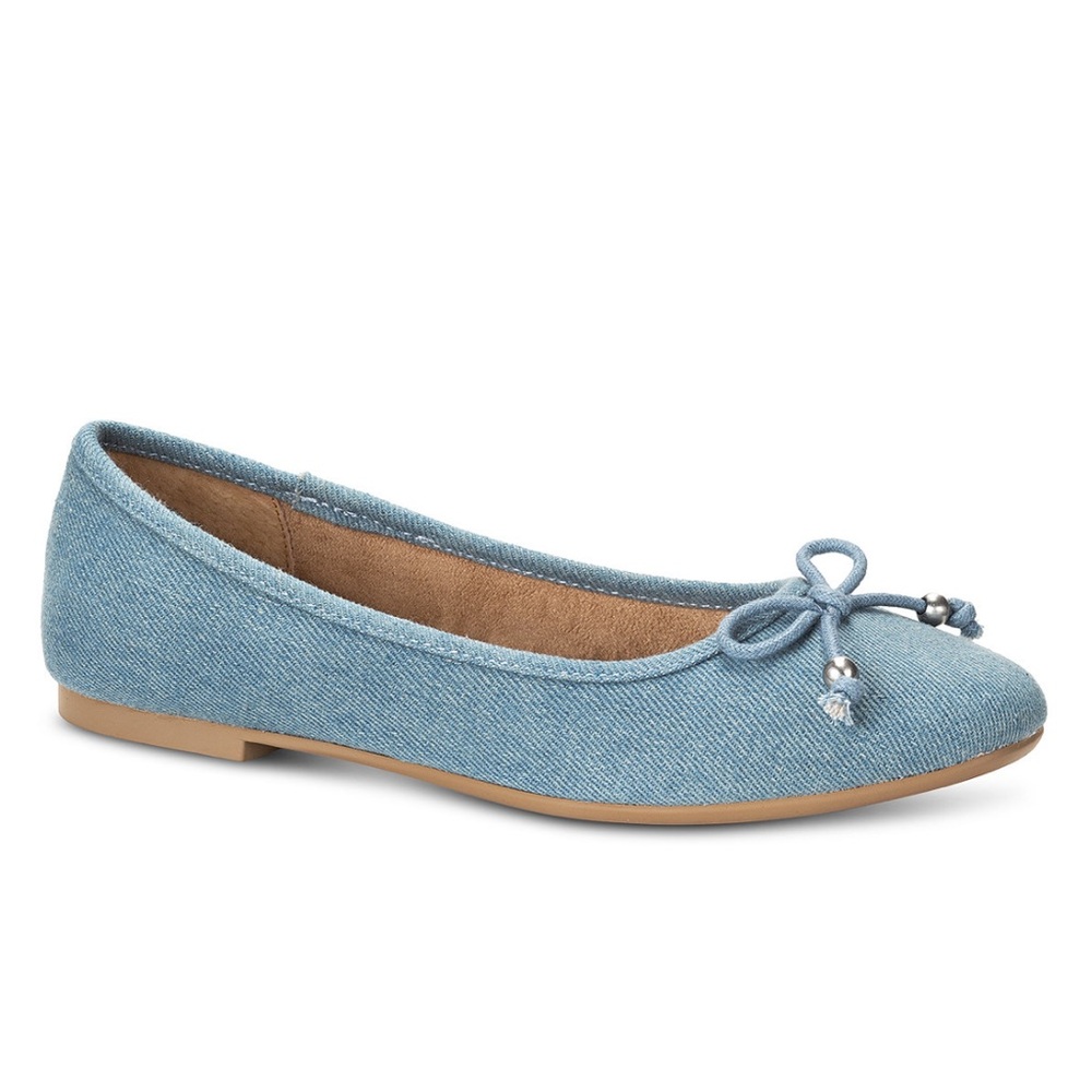 Style & Co Light Denim Monaee Ballet Flats- Sz 8.5 - Picture 2 of 6